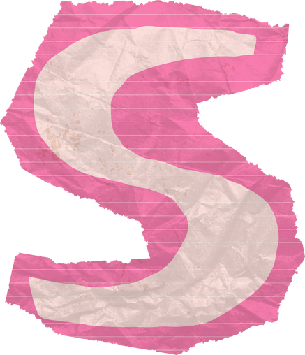 diy zine cutout letter s